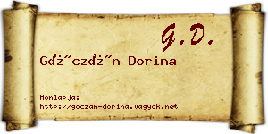 Góczán Dorina névjegykártya